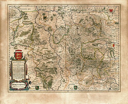 The Principality of Brunswick-Wolfenbüttel in 1645