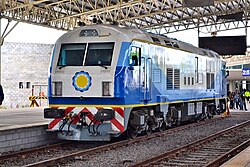 CSR locomotive in the station, Nov 2014