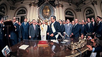 Raúl Alfonsín's presidential inauguration, 1983