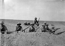 British yeomanry section trench
