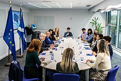 The SNP advocate for Scotland to regain its independence and re–join the European Union.