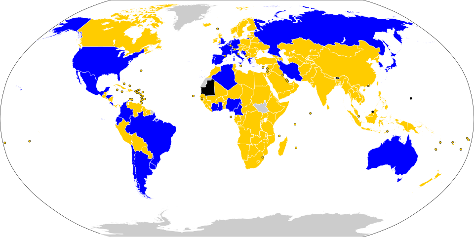 Country qualified for World Cup Country failed to qualify Country did not enter World Cup Country not a FIFA member