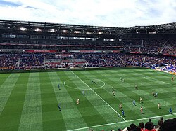 Hudson River Derby played at the Red Bull Arena in 2016.