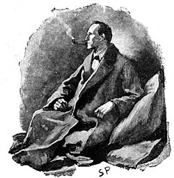 Sherlock Holmes serves as an inspiration for the series (illustration from The Strand Magazine, 1891).