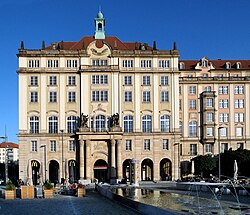 Stalinist architecture at the Altmarkt