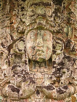 Maya stele in Copán.
