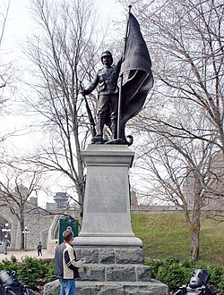 Memorial to soldiers in Quebec City