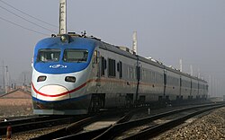 The China Railway NYJ1 DMU used on the Jining–Tongliao railway