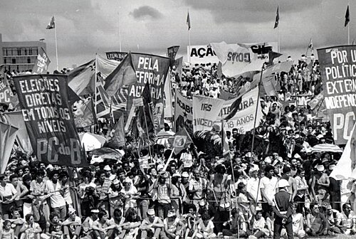 Diretas Já demonstration in Brasília for open elections