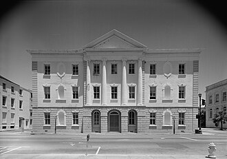 James Hoban's Charleston County Courthouse in Charleston, South Carolina, whose design Washington admired