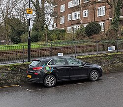 Zipcar vehicle in London.