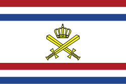 Flag of the minister of defence, the primary responsible official