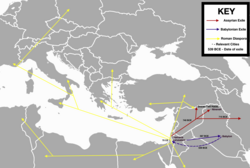 Jewish migration routes in antiquity.