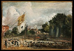 The Celebration in East Bergholt of the Peace of 1814 by John Constable.