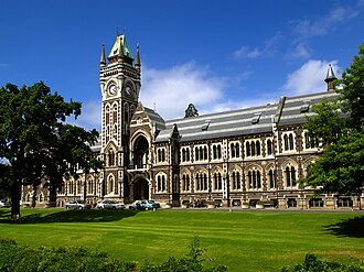 The University of Otago, New Zealand's oldest university, founded in 1869