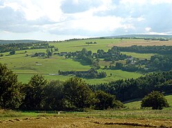 Rolling terrain of the Ore Mountains