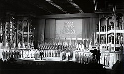 Propaganda TV program from 1986, titled Nicolae Ceaușescu Era