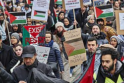 Protest in support of Palestine in Helsinki, Finland, 28 October 2023