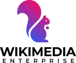 Wikimedia Enterprise logo with text: WIKIMEDIA ENTERPRISE