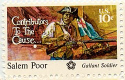 Salem Poor on a 1975 stamp