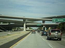 The interchange between State Routes 41 and 180 in Downtown Fresno