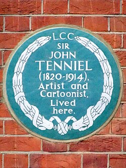Sir John Tenniel, chief cartoonist for Punch (from 1864) and the illustrator of Alice in Wonderland, was the first cartoonist to be knighted