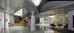 Interior view of the garden lobby