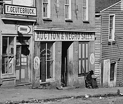 Crawford, Frazer & Co., a slave trading business in Georgia, photographed by George N. Barnard just before the 1864 burning of Atlanta