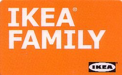 A typical IKEA Family card