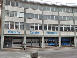 Former offices of the Coventry Evening Telegraph