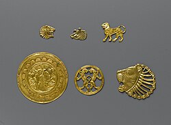 Achaemenid gold ornaments, Brooklyn Museum