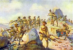 4th Gurkha Rifles 'Rearguard Action', by A.C. Lovett (1909)
