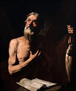 Santo André, padroeiro dos pescadores (1634), by José de Ribera. One of the highlights of the museums' collection.