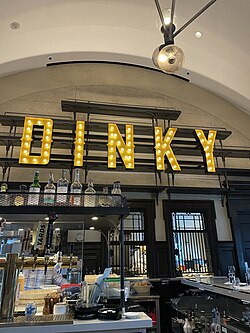 "Dinky" Sign at The Dinky Bar & Kitchen in Princeton, NJ