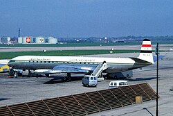 A de Havilland DH.106 Comet of United Arab Airlines in 1960, before Syria withdrew from the UAR.