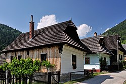 Wooden folk architecture can be seen in the well-preserved village of Vlkolínec, a UNESCO World Heritage Site.