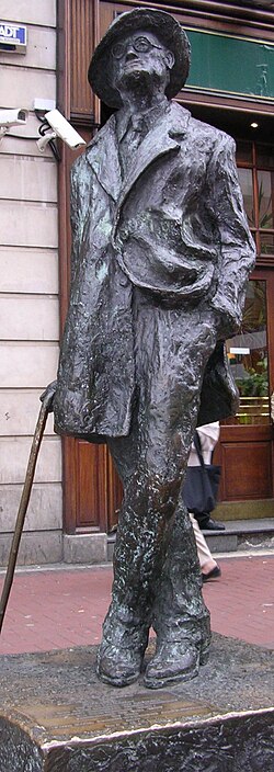 James Joyce statue on North Earl Street, Dublin, by Marjorie FitzGibbon