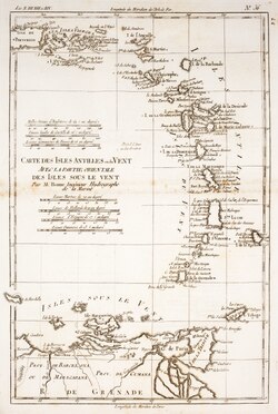A map of the Lesser Antilles, 1780