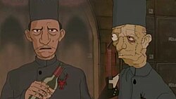 Jean-Pierre, before his accident (left) and after (right)