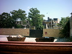 The buffer zone near Nicosia's Paphos Gate