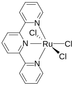 (Terpyridine)ruthenium trichloride is a representative complex of terpyridine.