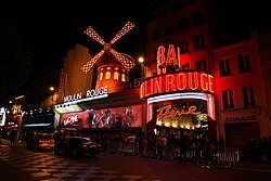 The Moulin Rouge has hosted many singers including Parisian Édith Piaf