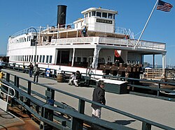 The Eureka, then the largest double-ended ferryboat in the world, carried passenger and automobile traffic on the Sausalito–San Francisco run from 1922 to 1941.