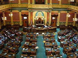 The floor of the Michigan House of Representatives