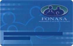 Card of National Health Fund (Fonasa)