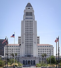 Los Angeles City Hall, seat of the Government of Los Angeles