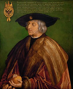 Portrait of Maximilian I, 1519, oil on lime wood, 74 × 61,5 cm, Kunsthistorisches Museum, Vienna (Inv. GG 825)