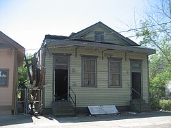 Bechet's childhood home in the 7th Ward of New Orleans