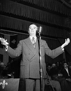Maurice Duplessis, premier of Quebec from 1936 to 1939 and during the Grande Noirceur. He passed in 1959.