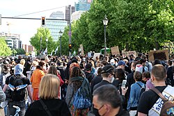 Black Lives Matter protest in Berlin, Germany, May 30, 2020
